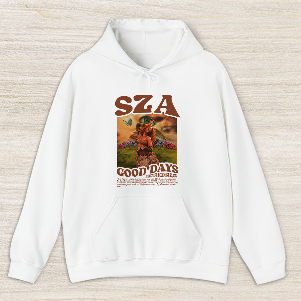 Vintage Sza Good Fan Hoodie, Sza Good Days Song Unisex Pullover Hoodie