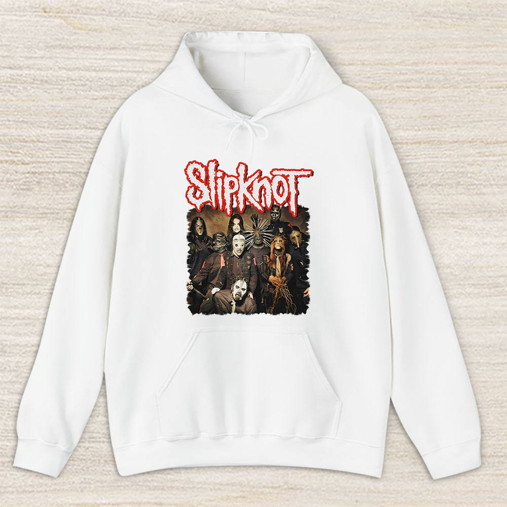 Vintage Slipknot 90s Fan Hoodie, Slipknot 90s Rock Band Heavy Metal The Masked Men Unisex Hoodie