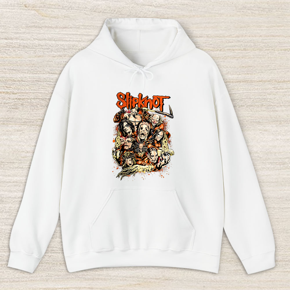 Vintage Slipknot 90s Fan Hoodie, Slipknot 90s Rock Band Heavy Metal The Masked Men Unisex Hoodie