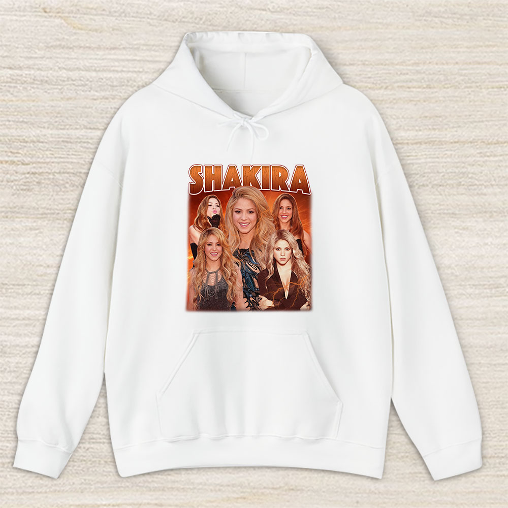 Vintage Shakira Shaki Fan Hoodie, Shakira Shaki Sheyla Shakira Mebarak 90s Vintage Unisex Hoodie