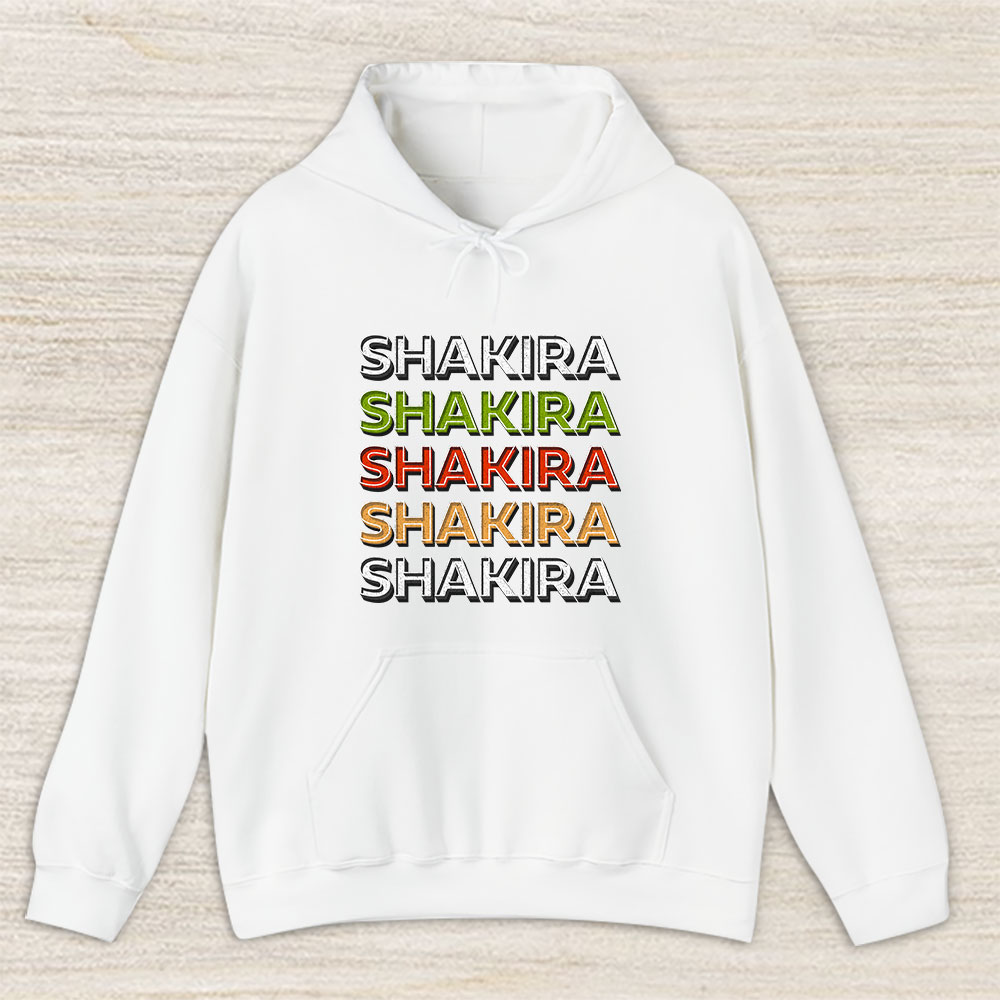 Vintage Shakira Shaki Fan Hoodie, Shakira Shaki Sheyla Shakira Mebarak 90s Vintage Unisex Hoodie