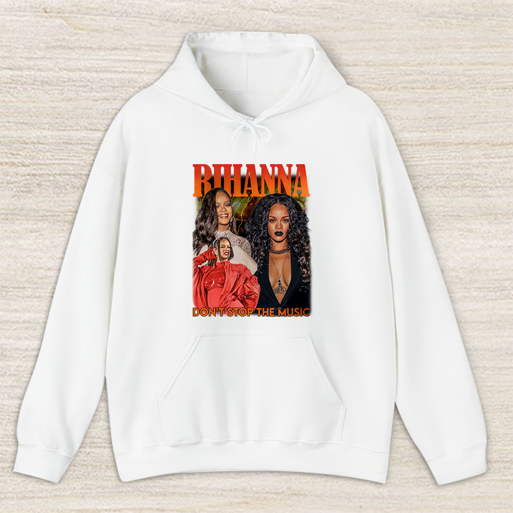 Vintage Rihanna Dont Fan Hoodie, Rihanna Dont Stop The Music Song Unisex Hoodie