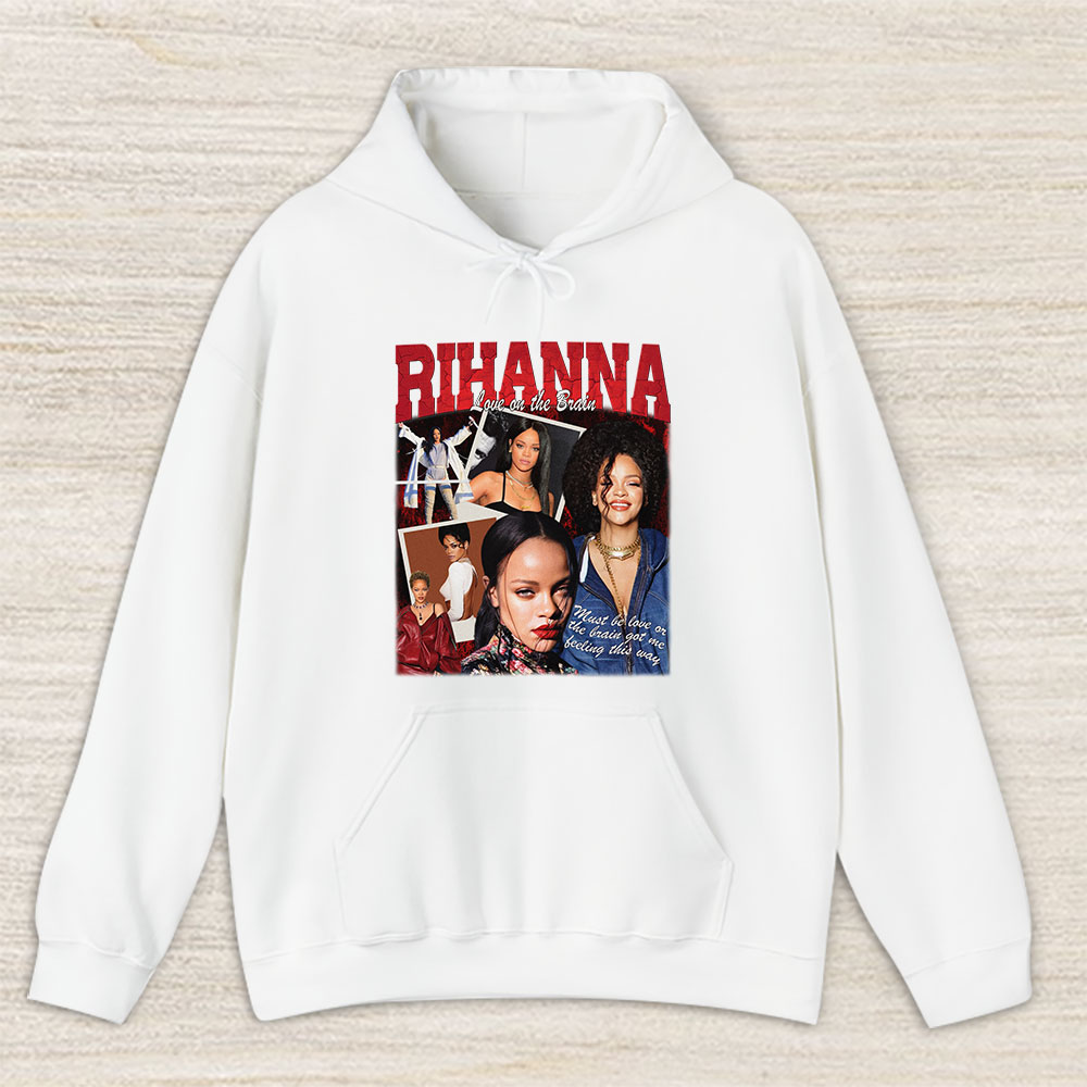 Vintage Rihanna Love Fan Hoodie, Rihanna Love On The Brain Song Unisex Hoodie