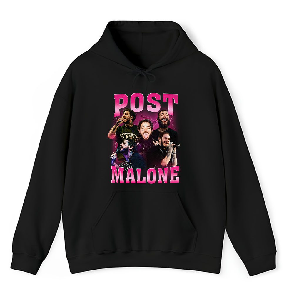 Vintage Post Malone Fan Hoodie, Post Malone Posty Retro Super Bowl Unisex Hoodie