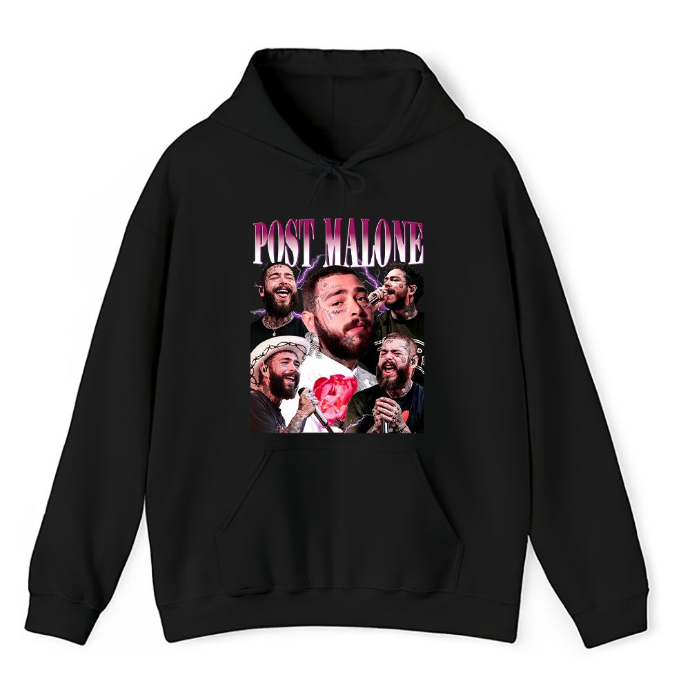 Vintage Post Malone Fan Hoodie, Post Malone Posty Retro Super Bowl Unisex Hoodie
