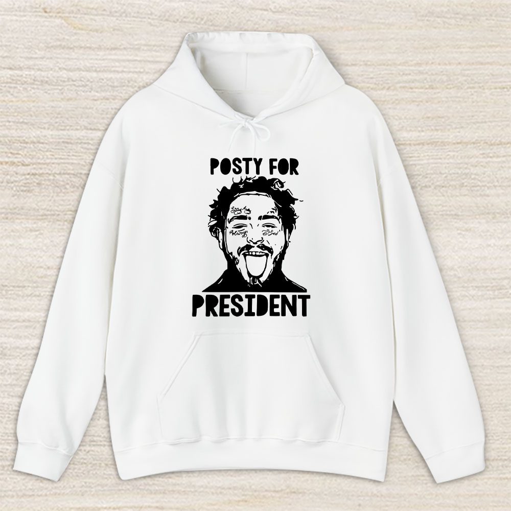 Vintage Post Malone Fan Hoodie, Post Malone Posty For President Vote Posty Unisex Hoodie