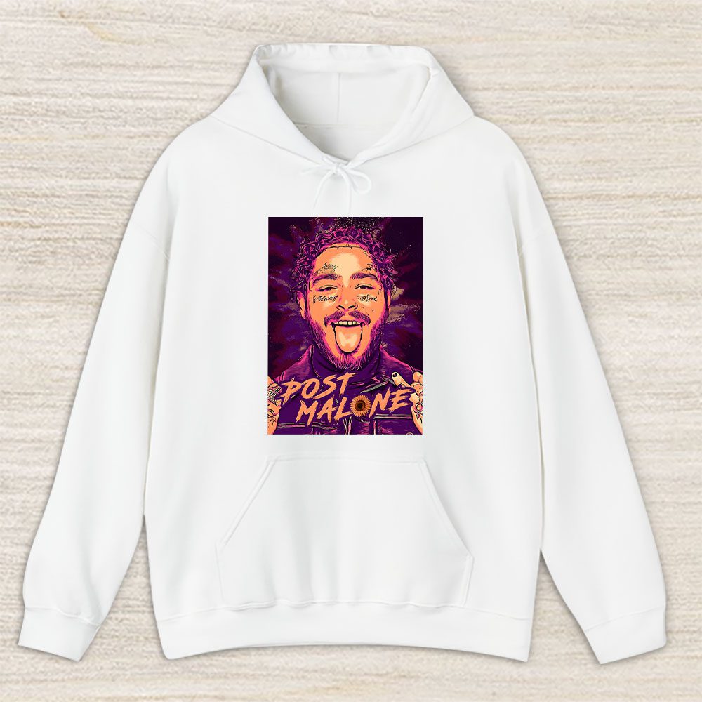 Vintage Post Malone Fan Hoodie, Post Malone Posty Retro Super Bowl Unisex Hoodie