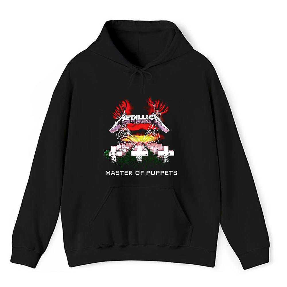 Vintage Metallica Master Fan Hoodie, Metallica Master Of Puppets Album Unisex Pullover Hoodie