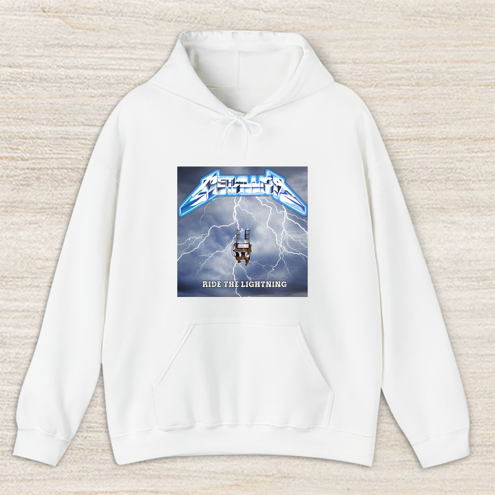 Vintage Metallica Ride Fan Hoodie, Metallica Ride The Lightning Album Unisex Pullover Hoodie