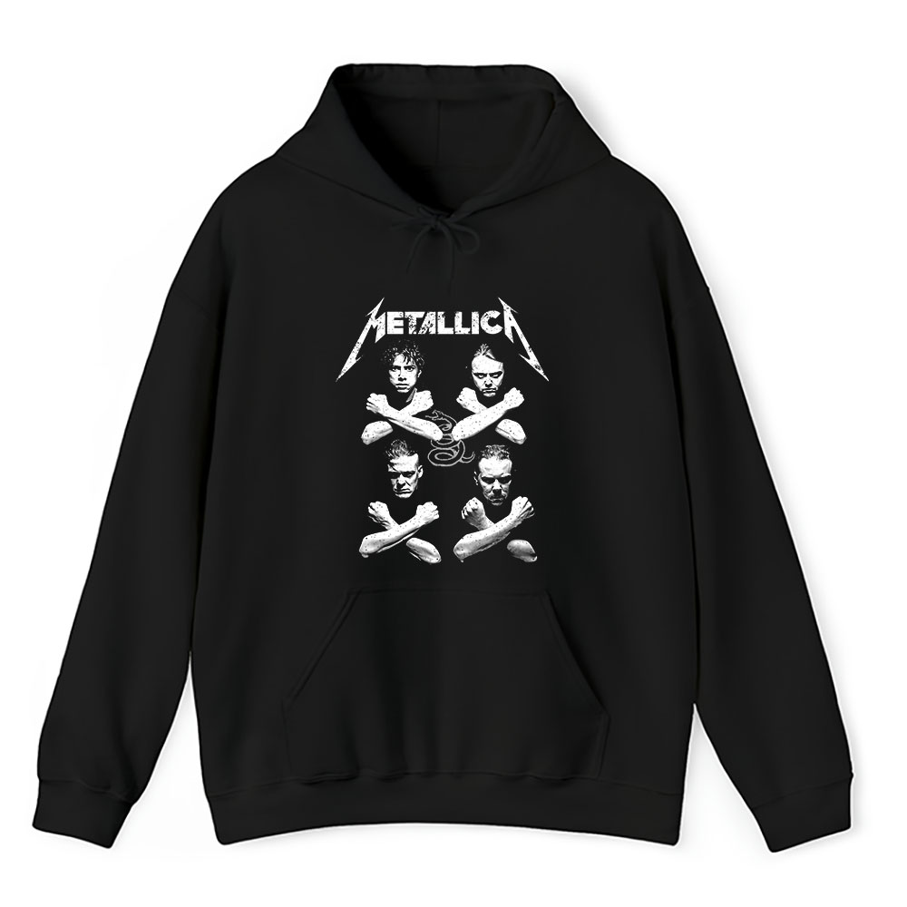 Vintage Metallica Black Fan Hoodie, Metallica Black Album Unisex Pullover Hoodie