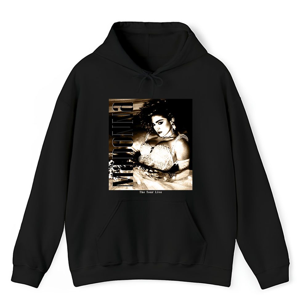 Vintage Madonna The Fan Hoodie, Madonna The Queen Of Pop Madge Black Unisex Hoodie