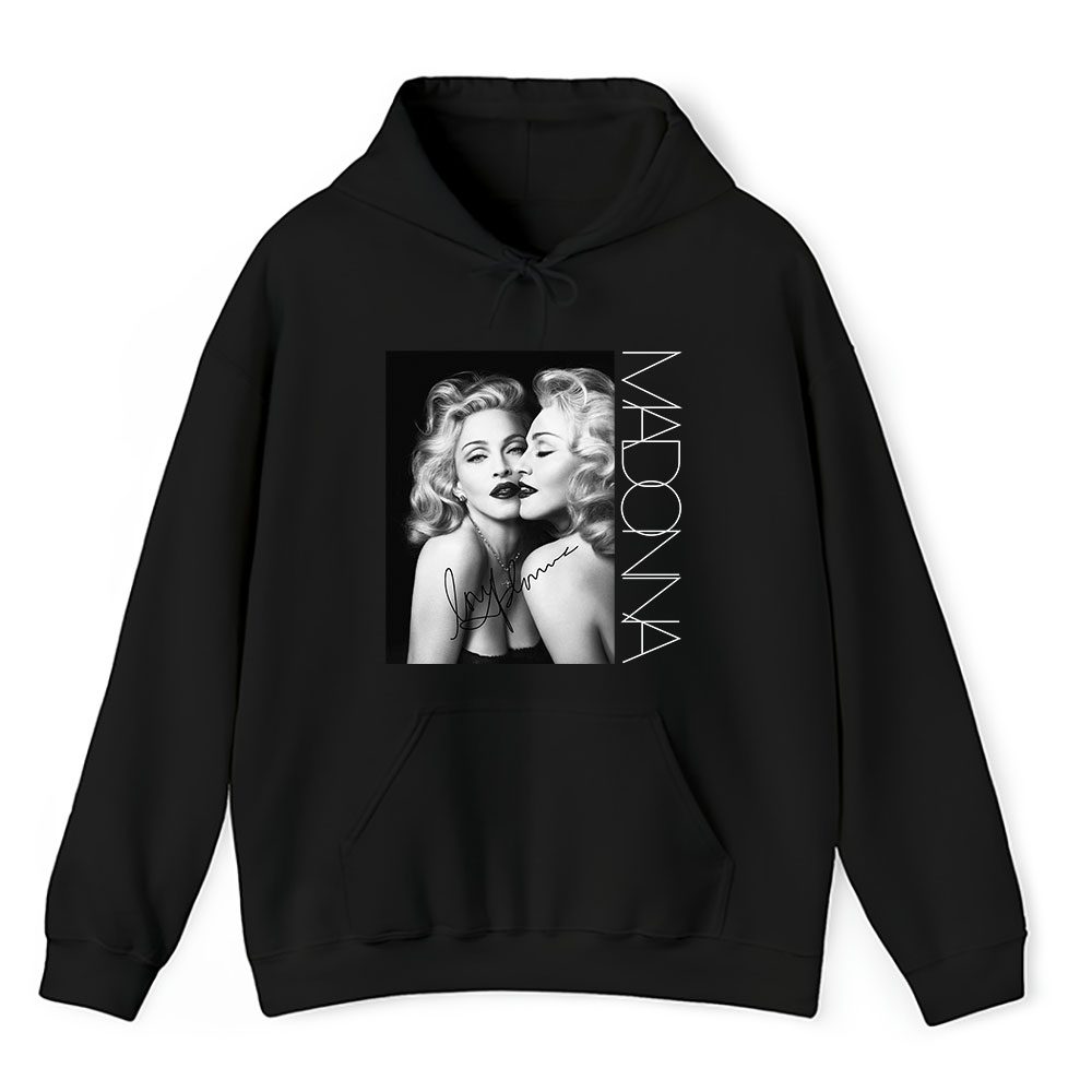 Vintage Madonna The Fan Hoodie, Madonna The Queen Of Pop Madge Black Unisex Hoodie
