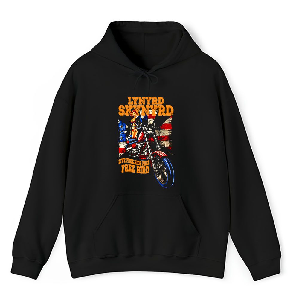 Vintage Lynyrd Skynyrd Fan Hoodie, Lynyrd Skynyrd Free Bird Song Live Free Ride Free Unisex Hoodie For Fans