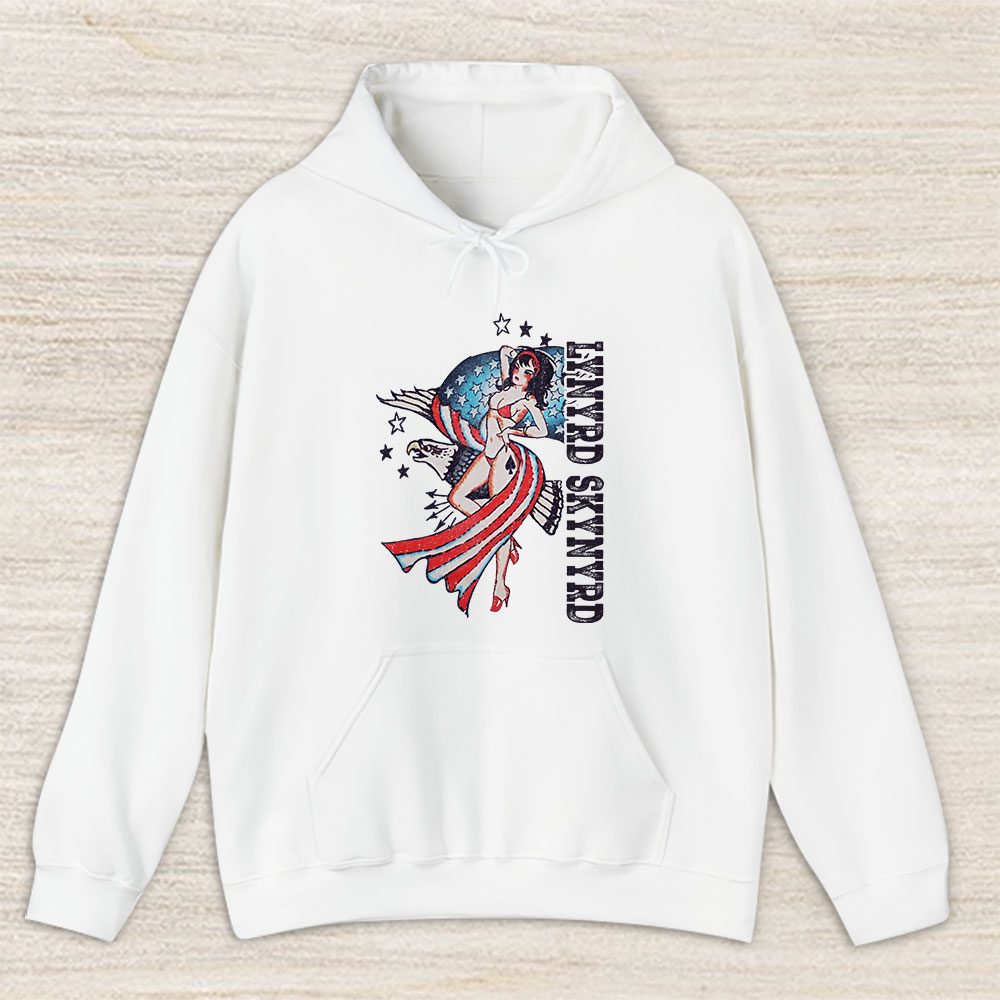 Vintage Lynyrd Skynyrd Fan Hoodie, Lynyrd Skynyrd Lady Liberty Unisex Hoodie For Fans