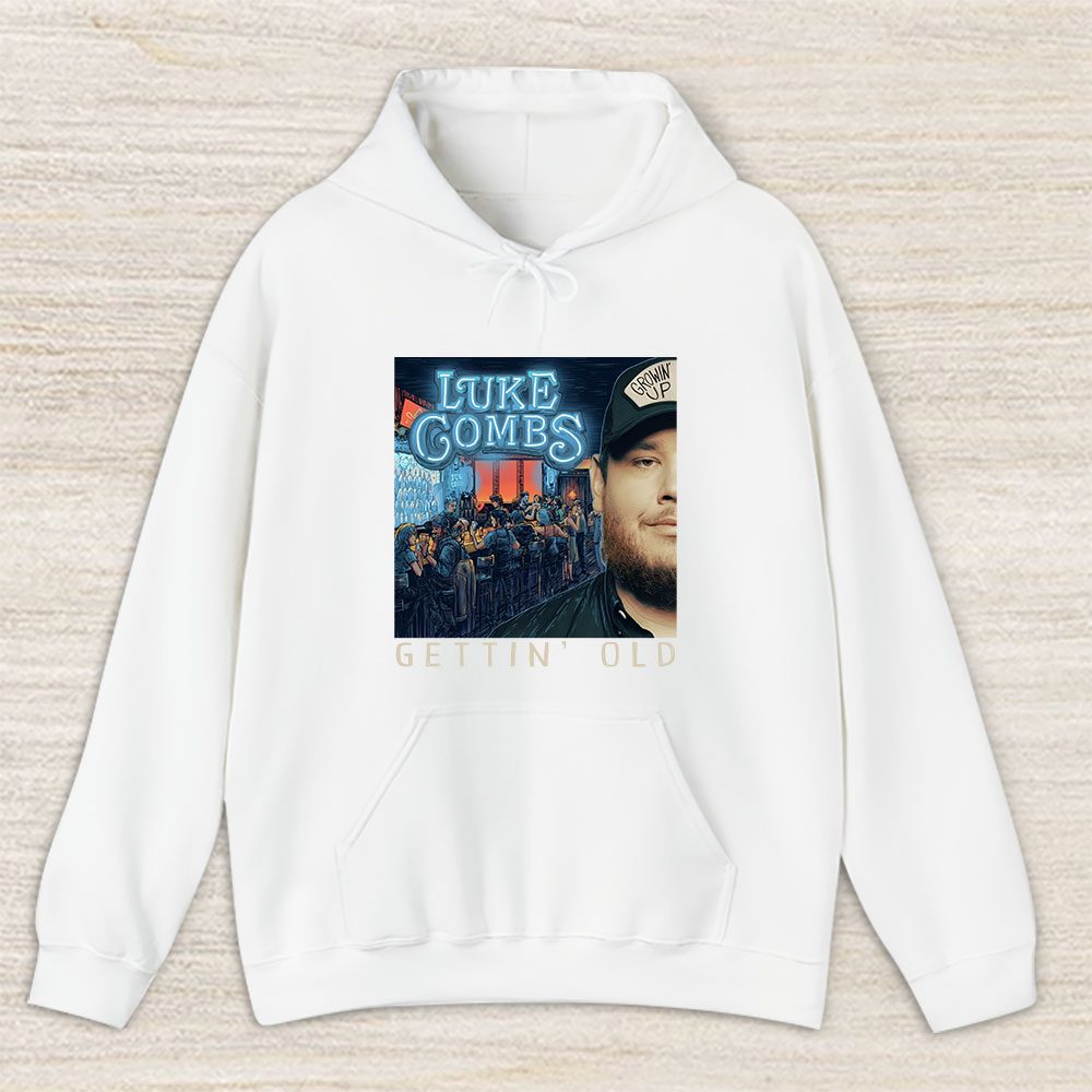 Vintage Luke Combs Fan Hoodie, Luke Combs Growin Up And Gettin Old Unisex Hoodie