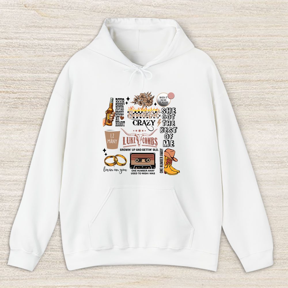 Vintage Luke Combs Fan Hoodie, Luke Combs Combs Bullhead Unisex Hoodie