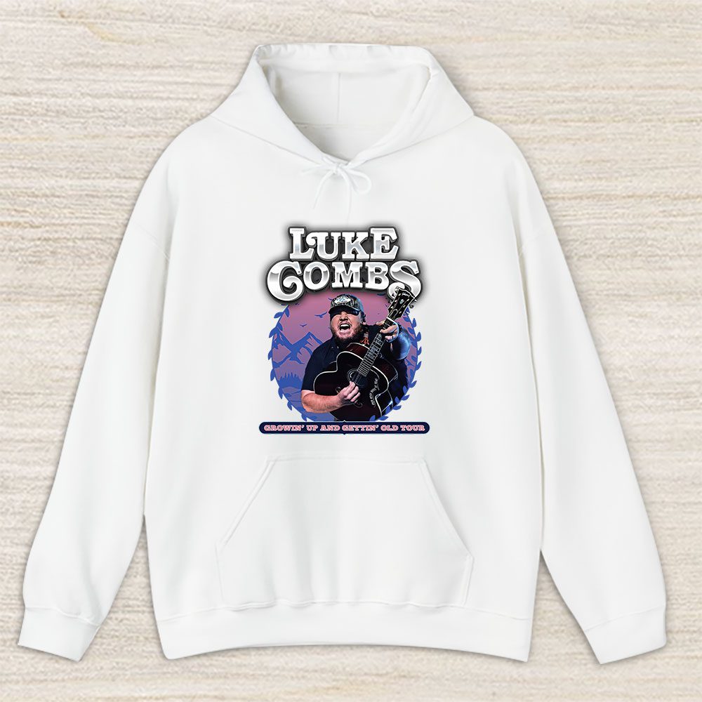 Vintage Luke Combs Fan Hoodie, Luke Combs Growin Up And Gettin Old Unisex Hoodie