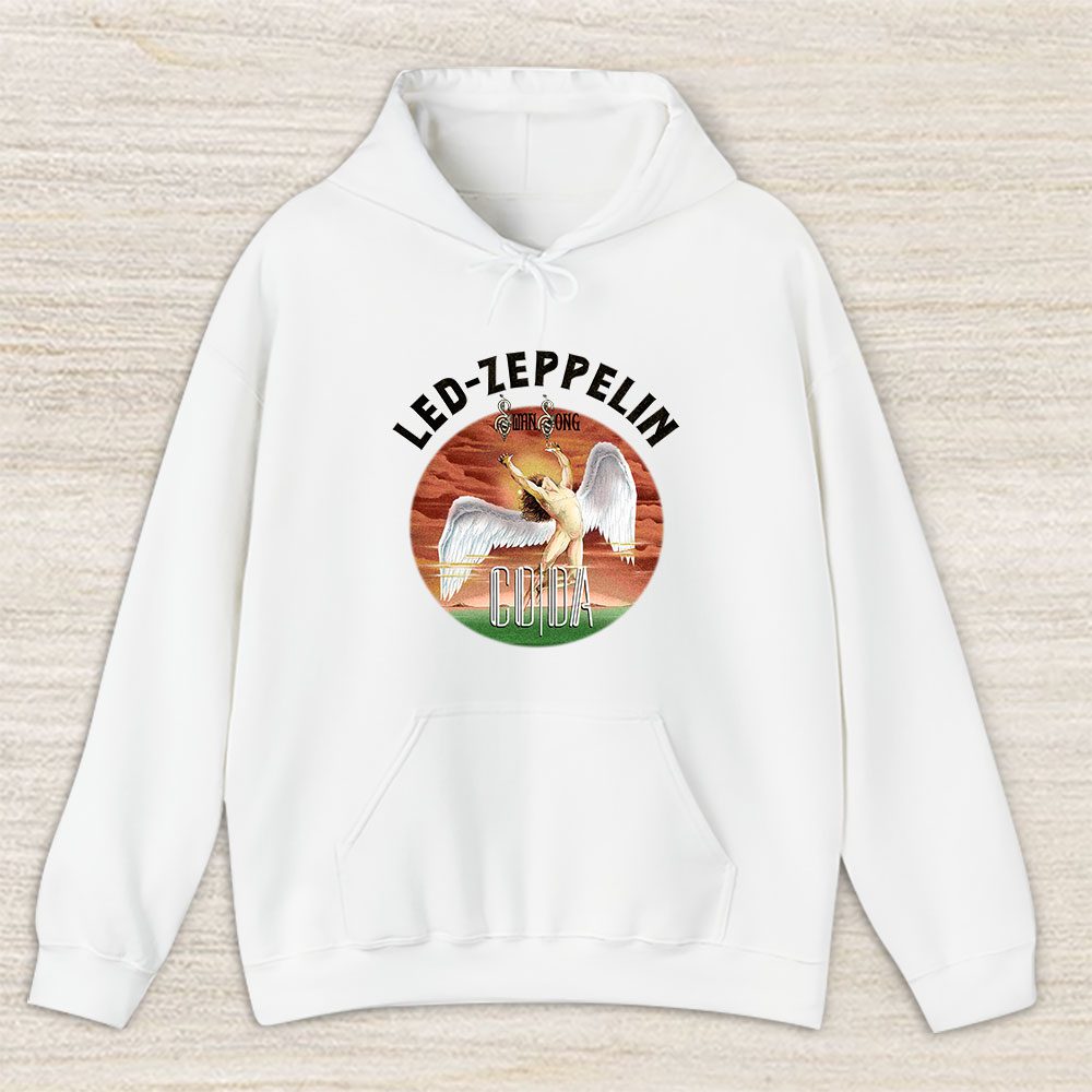 Vintage Led Zeppelin Fan Hoodie, Led Zeppelin Swan Song Coda Unisex Hoodie