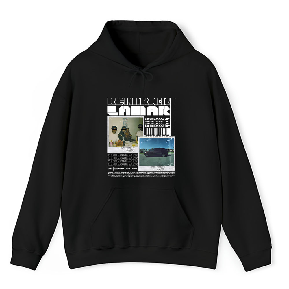 Vintage Kendrick Lamar Fan Hoodie, Kendrick Lamar Good Kid Maad City Album Unisex Hoodie