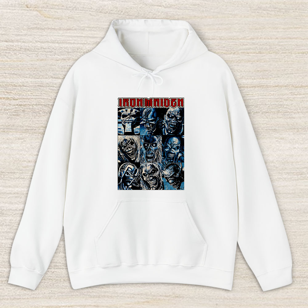 Vintage Iron Maiden Fan Hoodie, Iron Maiden Bleeched Throwback The Legends Of Heavy Metal Maiden Unisex Hoodie