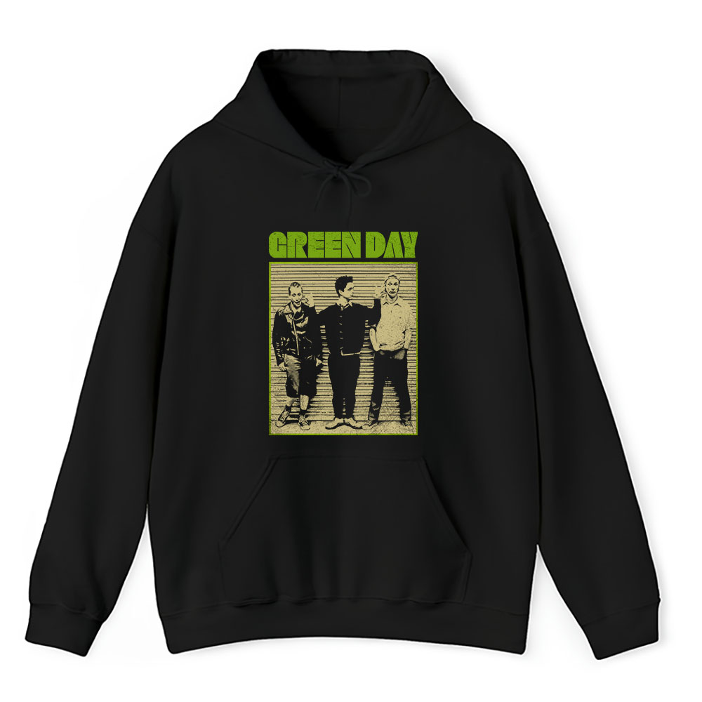 Vintage Green Day Fan Hoodie, Green Day Rock Band Green Dayers Unisex Pullover Hoodie