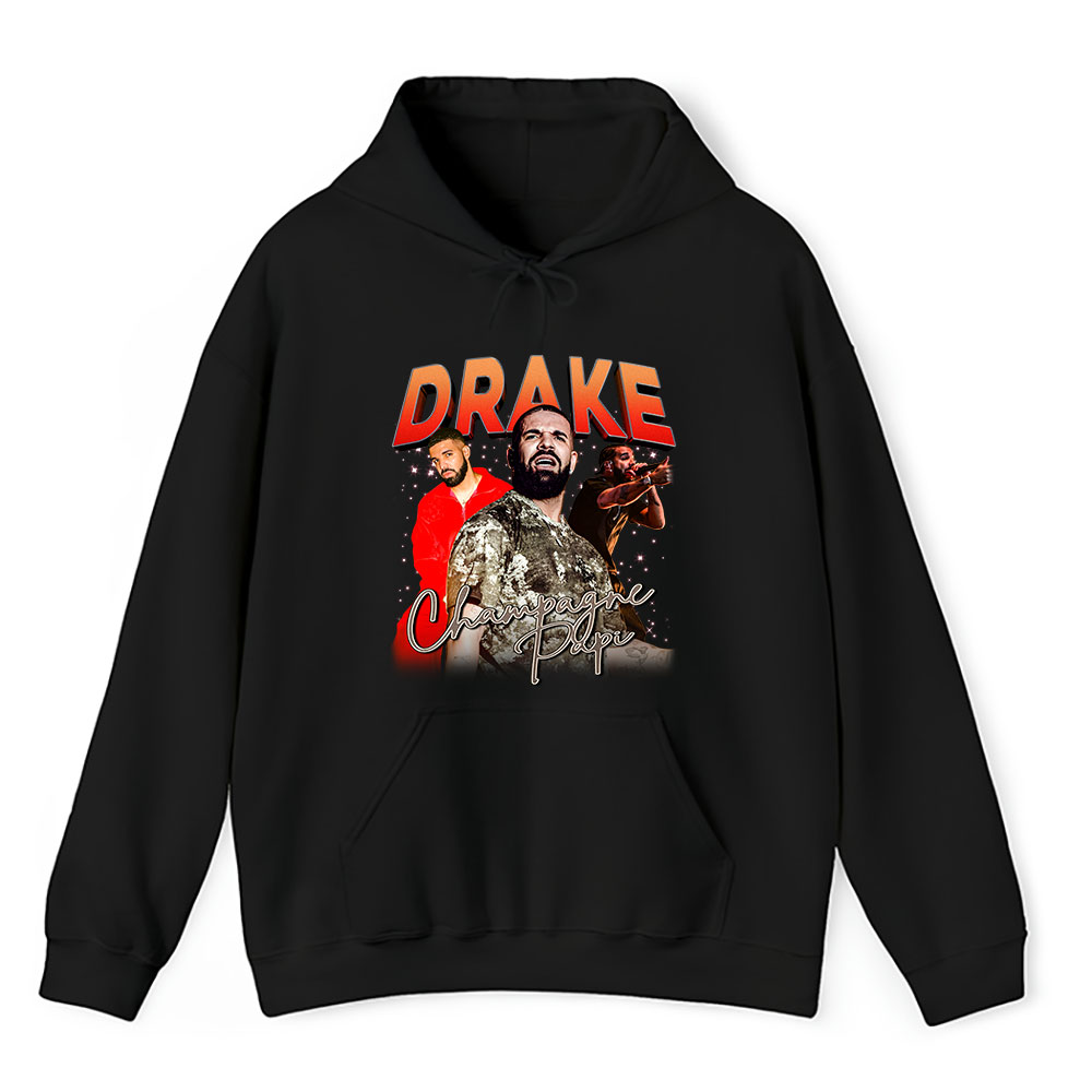 Vintage Drake Drizzy Fan Hoodie, Drake Drizzy The 6 God Aubrey Ovo King Champagne Papi Unisex Hoodie