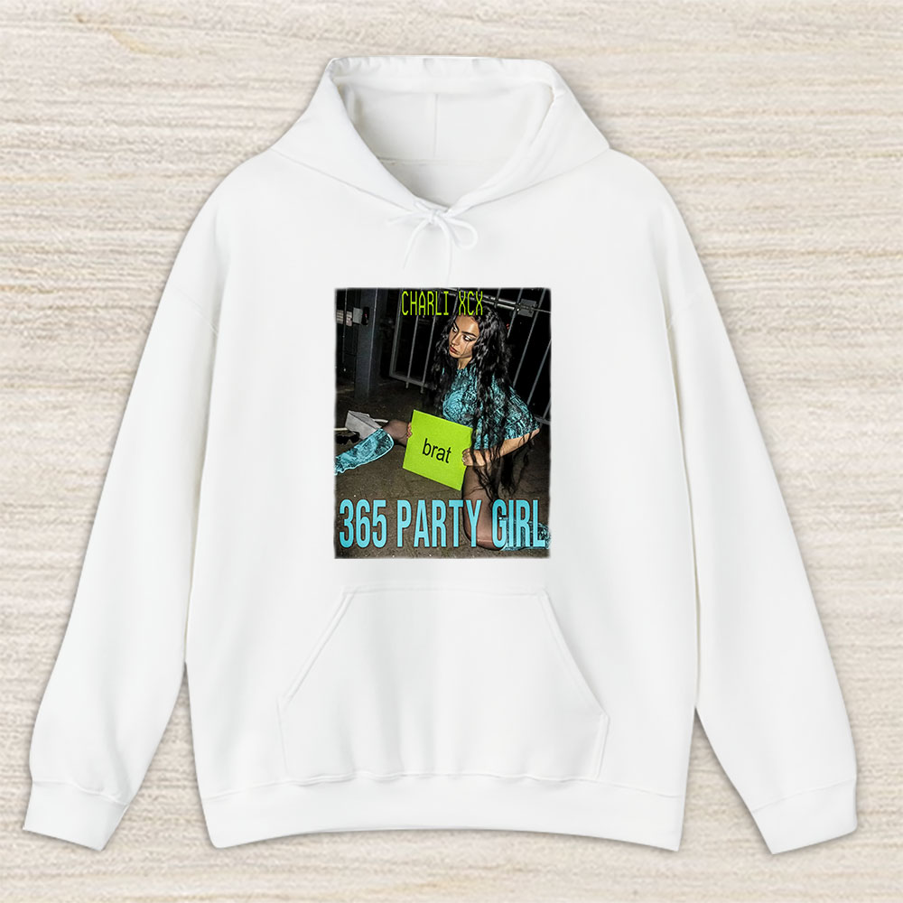 Vintage Charli Xcx Fan Hoodie, Charli Xcx 365 Party Girl Brat Album Unisex Hoodie