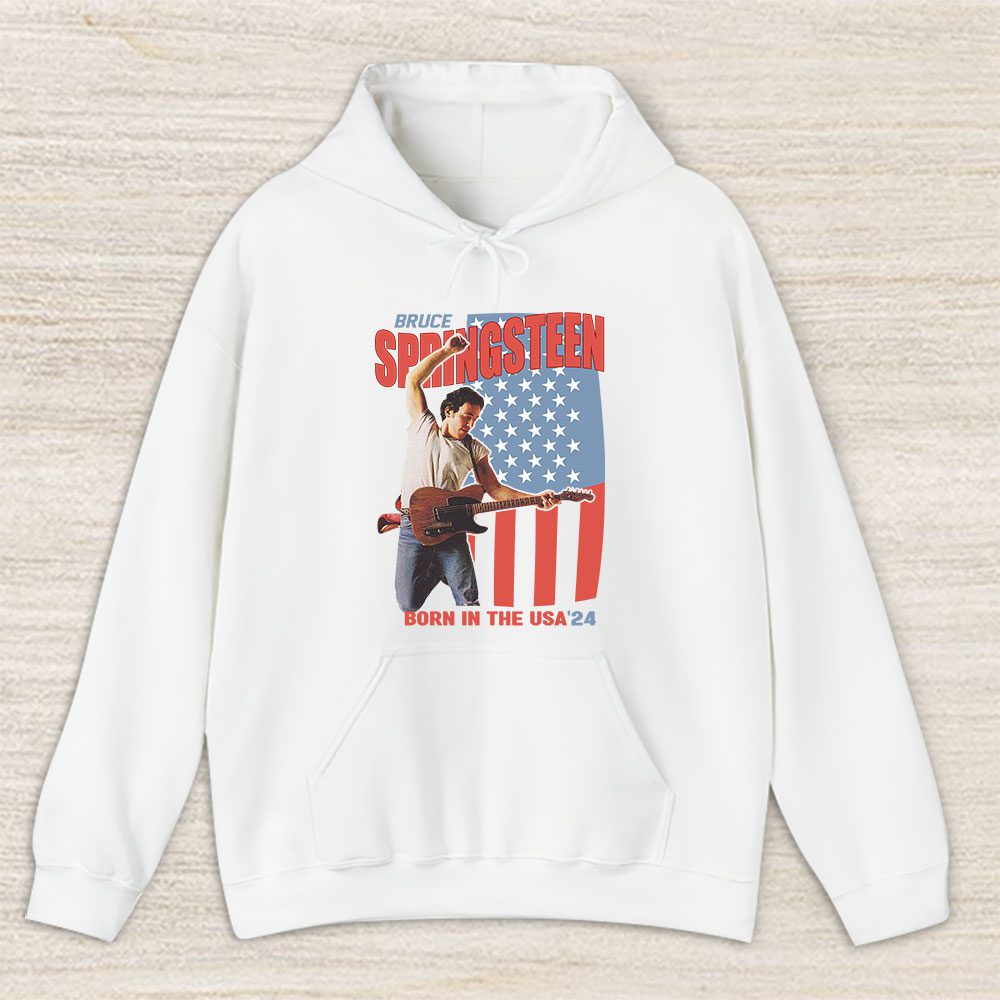 Vintage Bruce Springsteen Fan Hoodie, Bruce Springsteen The E Street Band Born In The Usa Unisex Hoodie