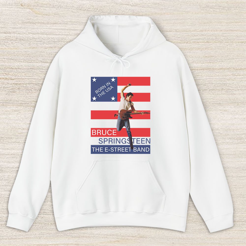 Vintage Bruce Springsteen Fan Hoodie, Bruce Springsteen The E Street Band Born In The Usa Unisex Hoodie