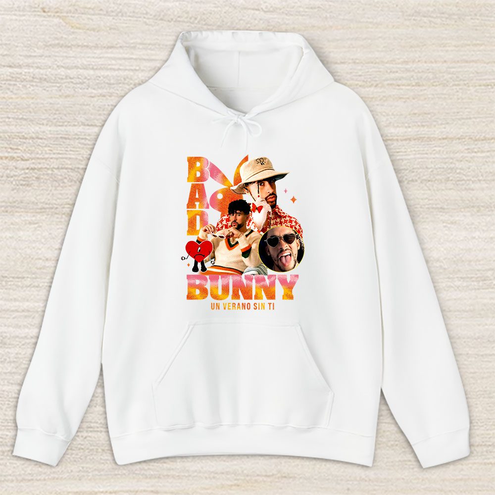 Vintage Bad Bunny Fan Hoodie, Bad Bunny Un Verano Sin Ti Unisex Hoodie