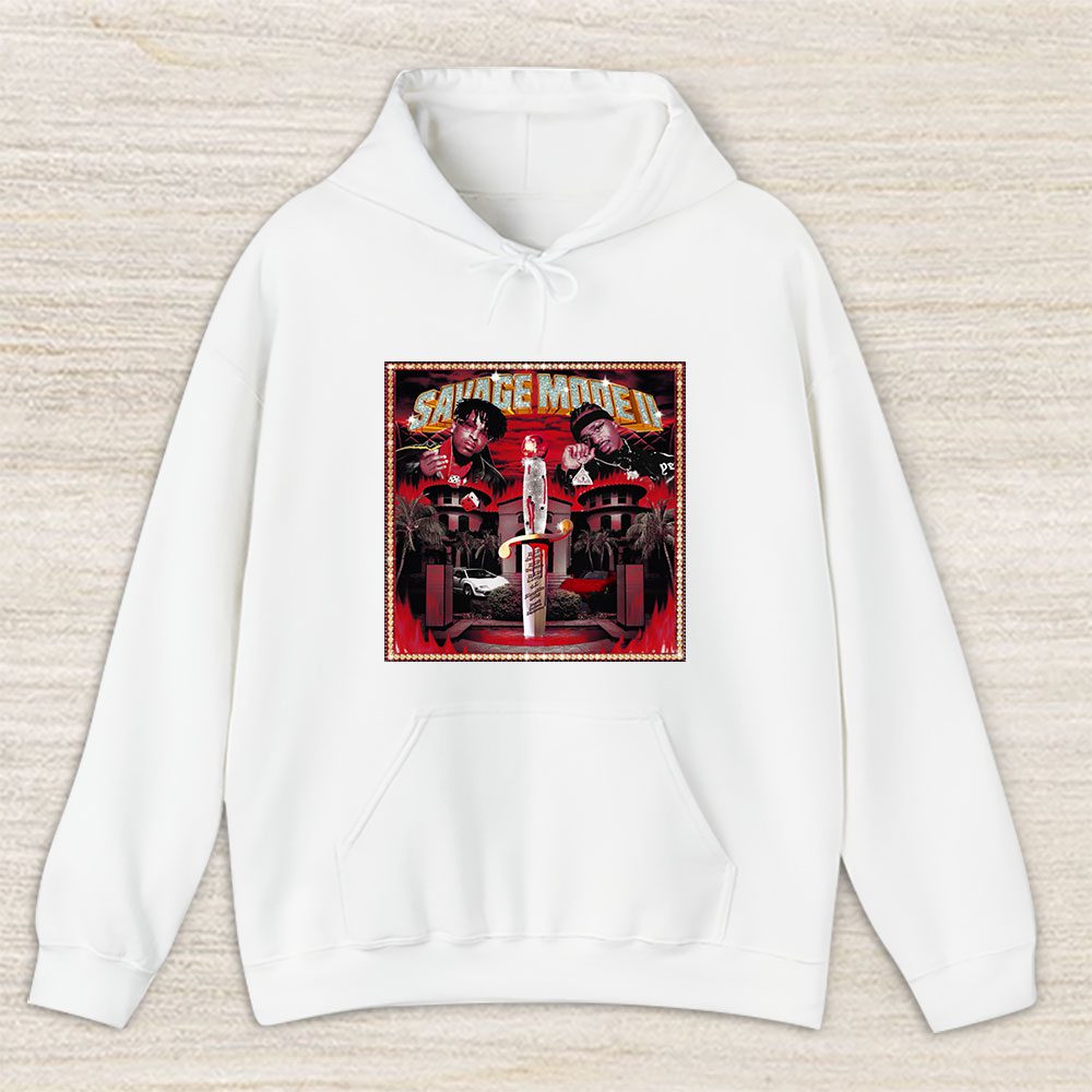 Vintage 21 Savage Fan Hoodie, 21 Savage Savage Mode Ii Album Unisex Hoodie For Fans