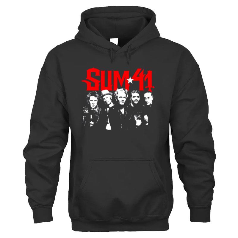 Vintage Five Members Fan Hoodie, Five Members United Sum 41 Band Unisex Hoodie