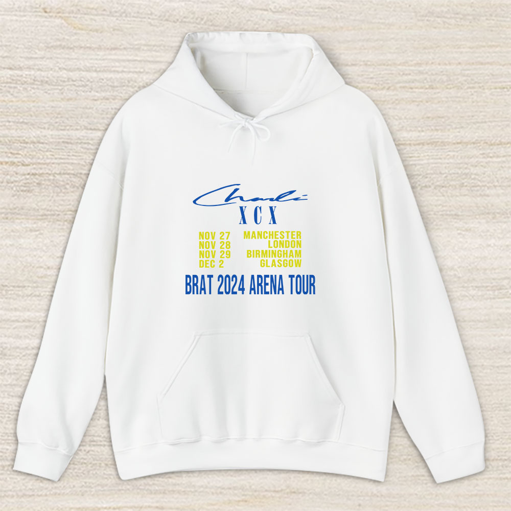 Vintage Charli Xcx Fan Hoodie, Charli Xcx Brat 2024 Arena Tour Unisex Hoodie