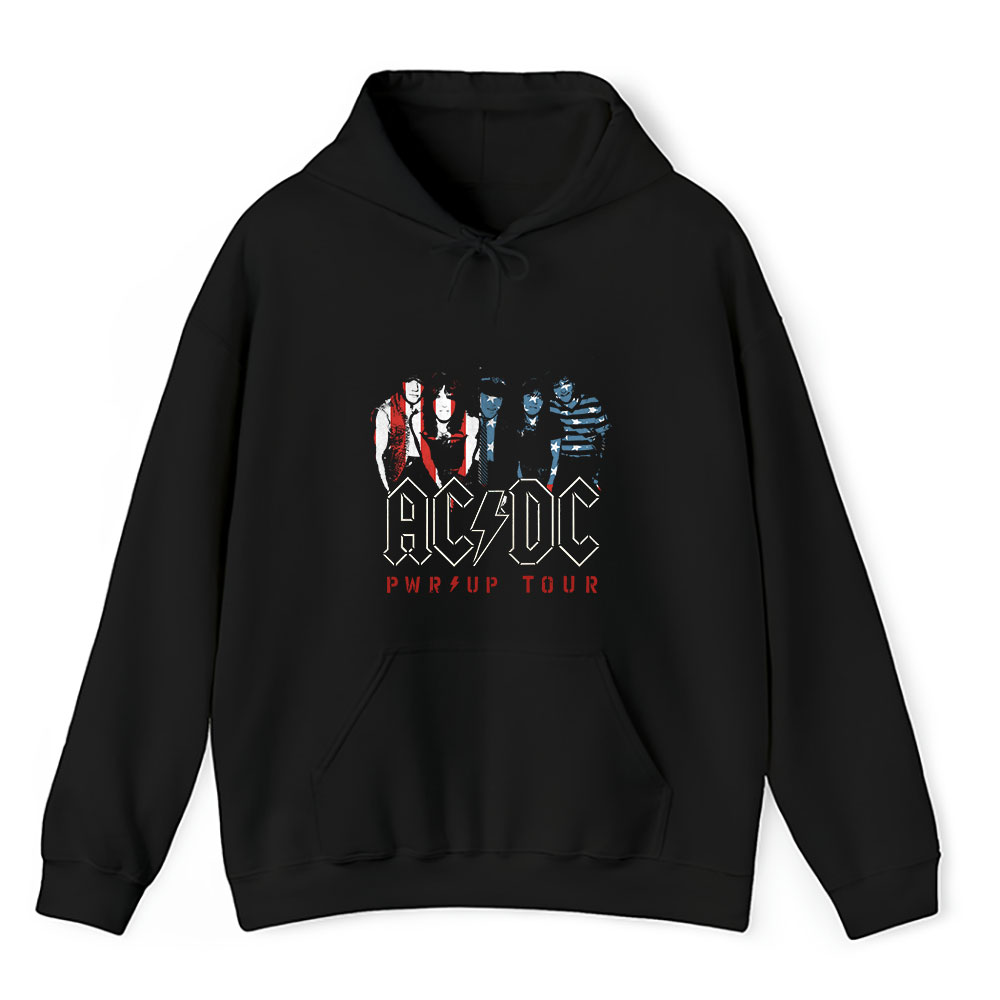 Vintage AC/DC Pwr Fan Hoodie, AC/DC Pwr Up World Tour 2024 Unisex Hoodie