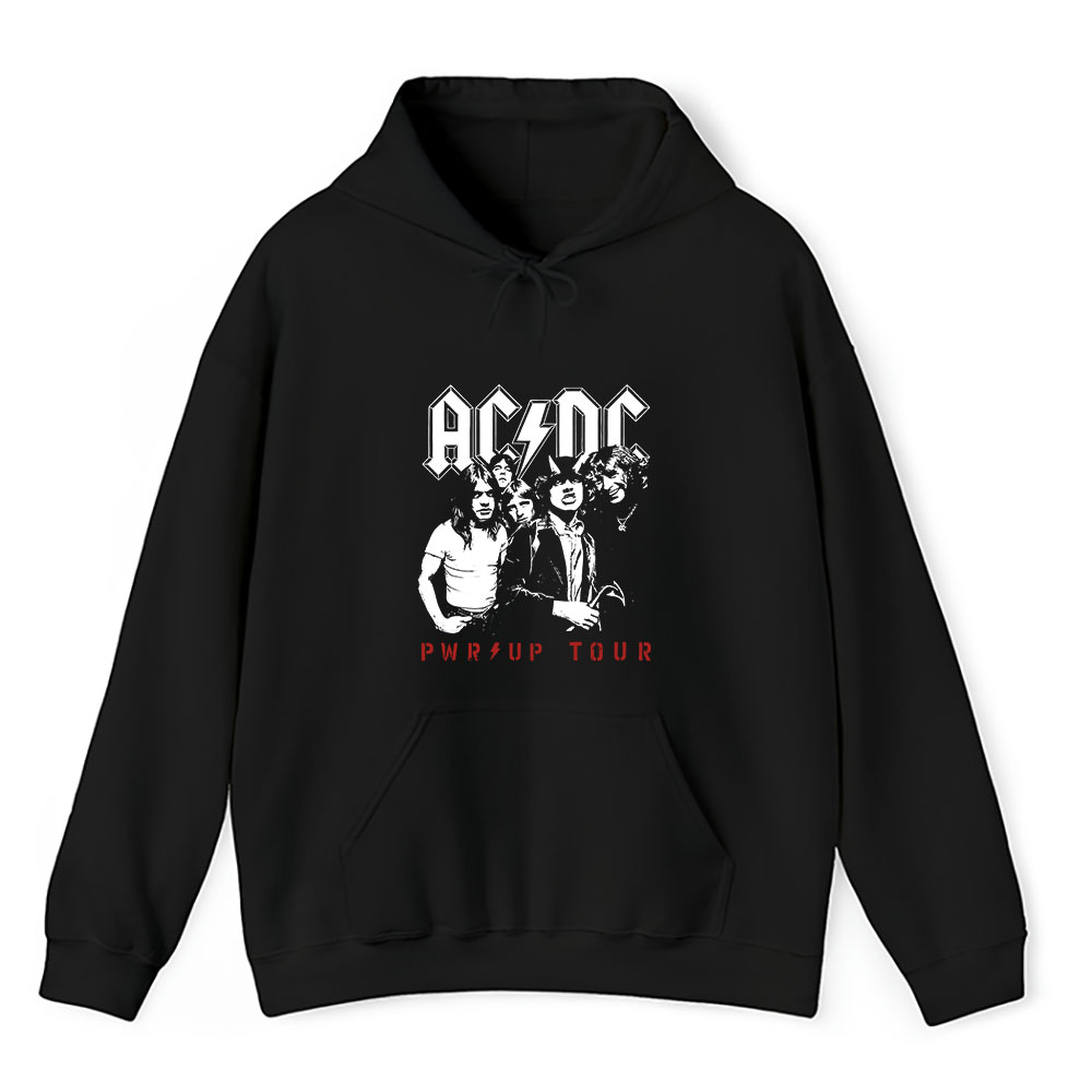 Vintage AC/DC Pwr Fan Hoodie, AC/DC Pwr Up World Tour 2024 Unisex Hoodie