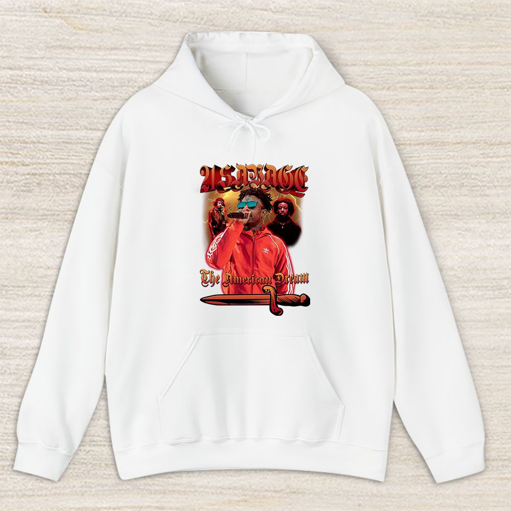 Vintage 21 Savage Fan Hoodie, 21 Savage The American Dream Tour 2024 Unisex Hoodie For Fans