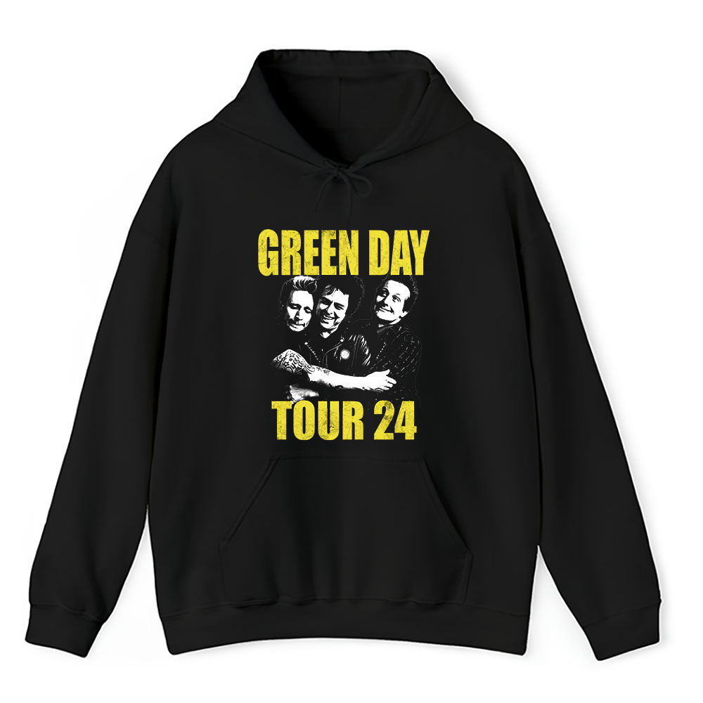 Vintage Green Day Fan Hoodie, Green Day The Saviors 2024 Tour Unisex Pullover Hoodie