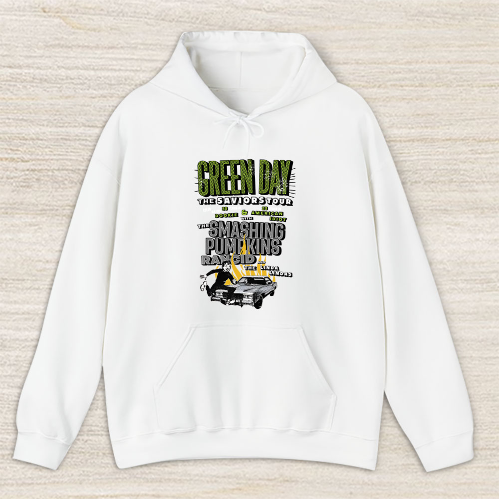Vintage Green Day Fan Hoodie, Green Day The Saviors 2024 Tour Unisex Pullover Hoodie