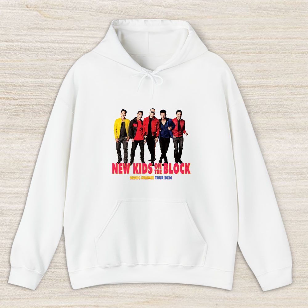 Vintage New Kids Fan Hoodie, New Kids On The Block Magic Summer 2024 Tour Unisex Hoodie