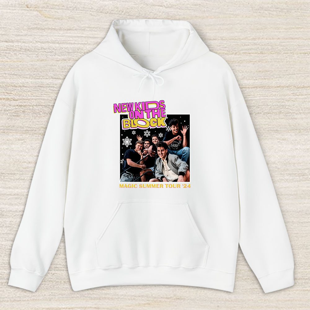 Vintage New Kids Fan Hoodie, New Kids On The Block Magic Summer 2024 Tour Unisex Hoodie
