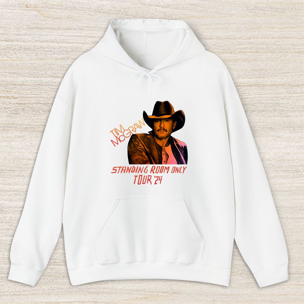 Vintage Tim Mcgraw Fan Hoodie, Tim Mcgraw Standing Room Only Tour 2024 Unisex Hoodie