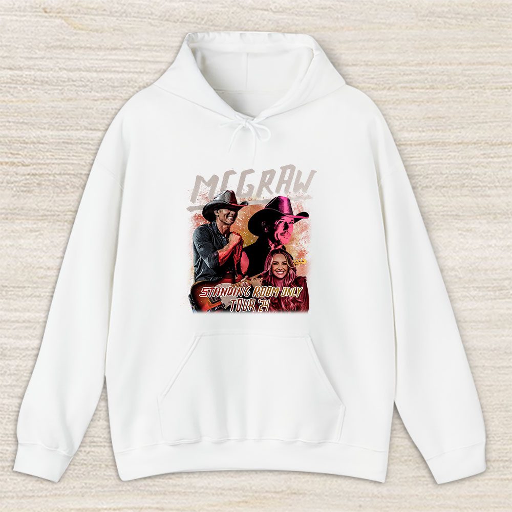 Vintage Tim Mcgraw Fan Hoodie, Tim Mcgraw Standing Room Only Tour 2024 Unisex Hoodie