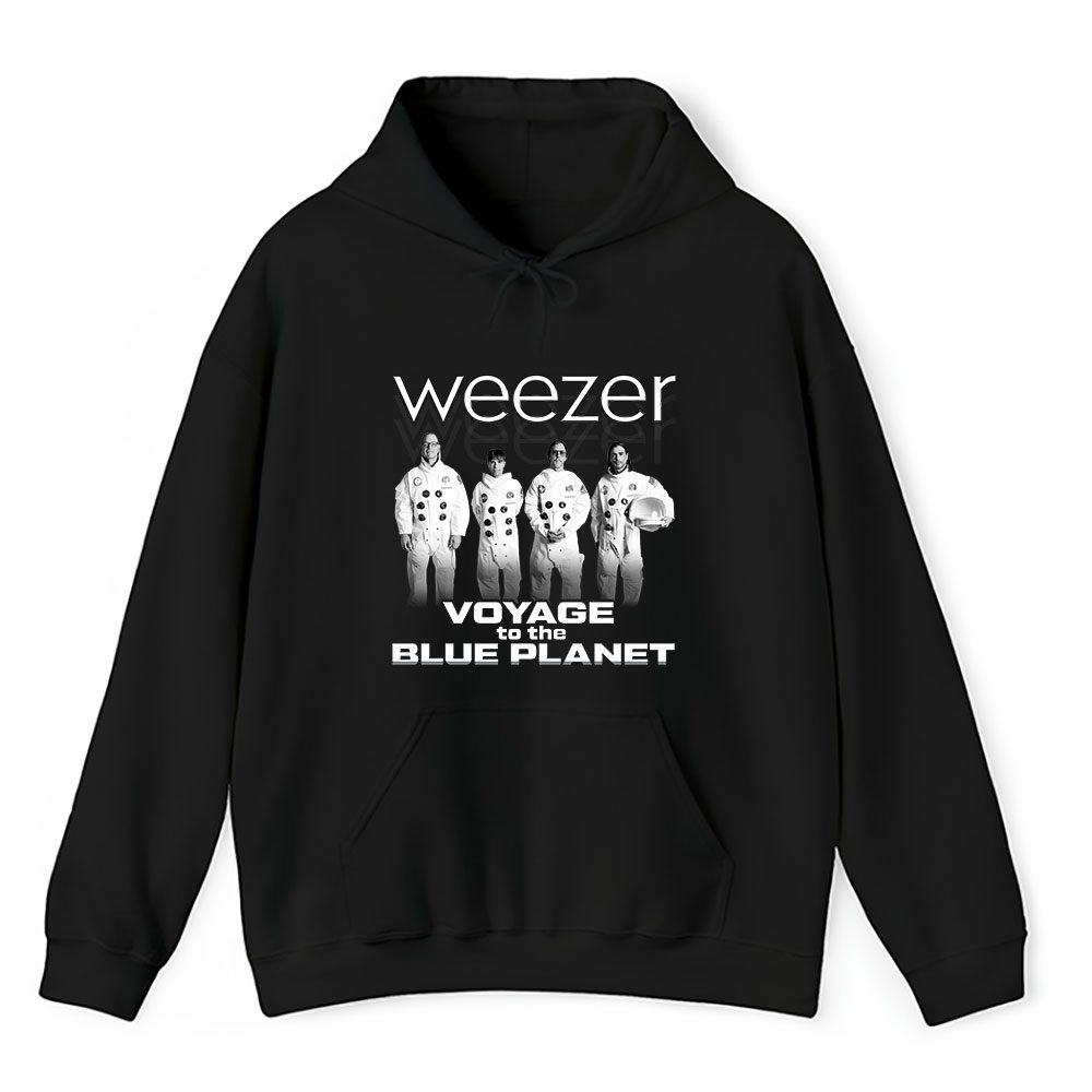 Vintage Weezer Voyage Fan Hoodie, Weezer Voyage To The Blue Planet 2024 Tour Unisex Hoodie