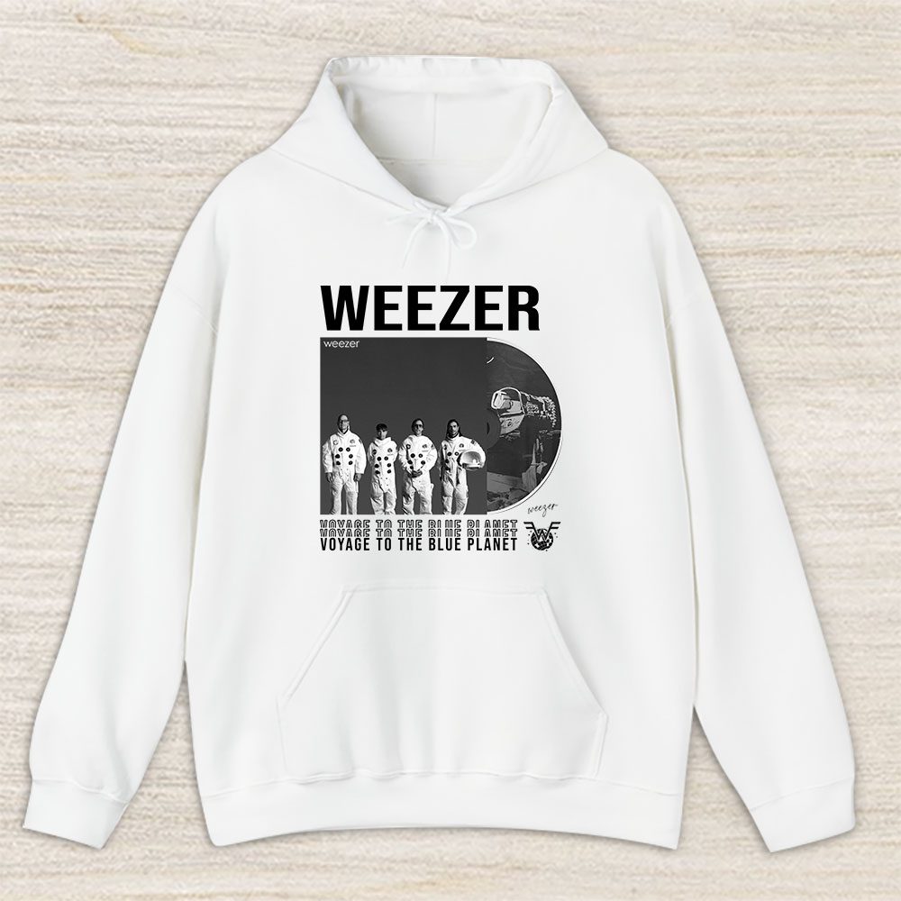 Vintage Weezer Voyage Fan Hoodie, Weezer Voyage To The Blue Planet 2024 Tour Unisex Hoodie