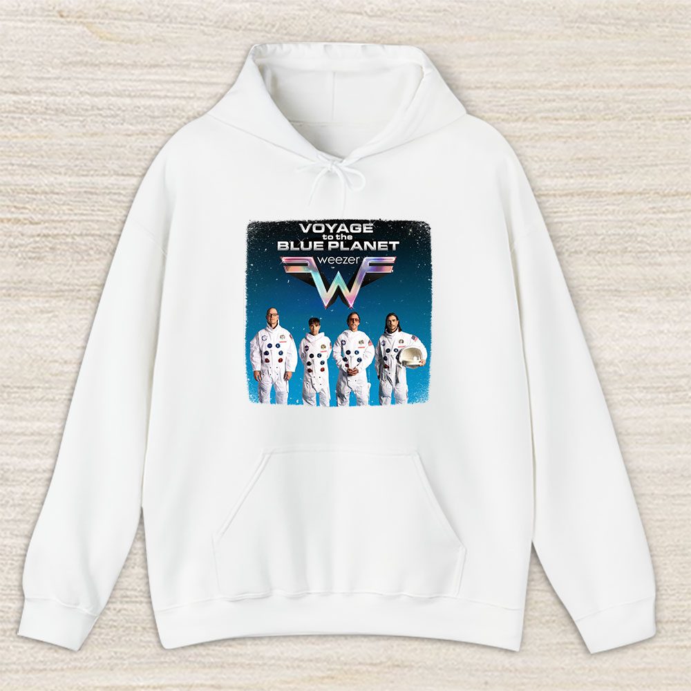 Vintage Weezer Voyage Fan Hoodie, Weezer Voyage To The Blue Planet 2024 Tour Unisex Hoodie