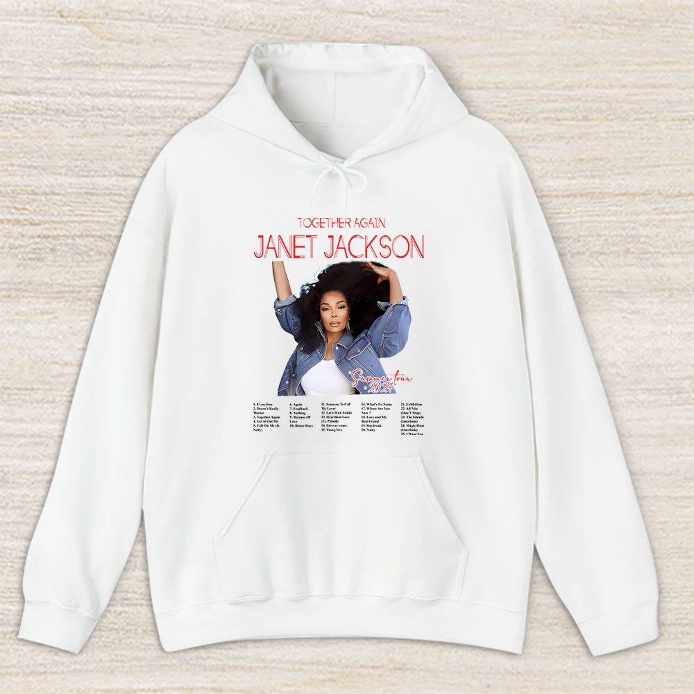 Vintage Janet Jackson Fan Hoodie, Janet Jackson Together Again Summer Tour 2024 Unisex Hoodie
