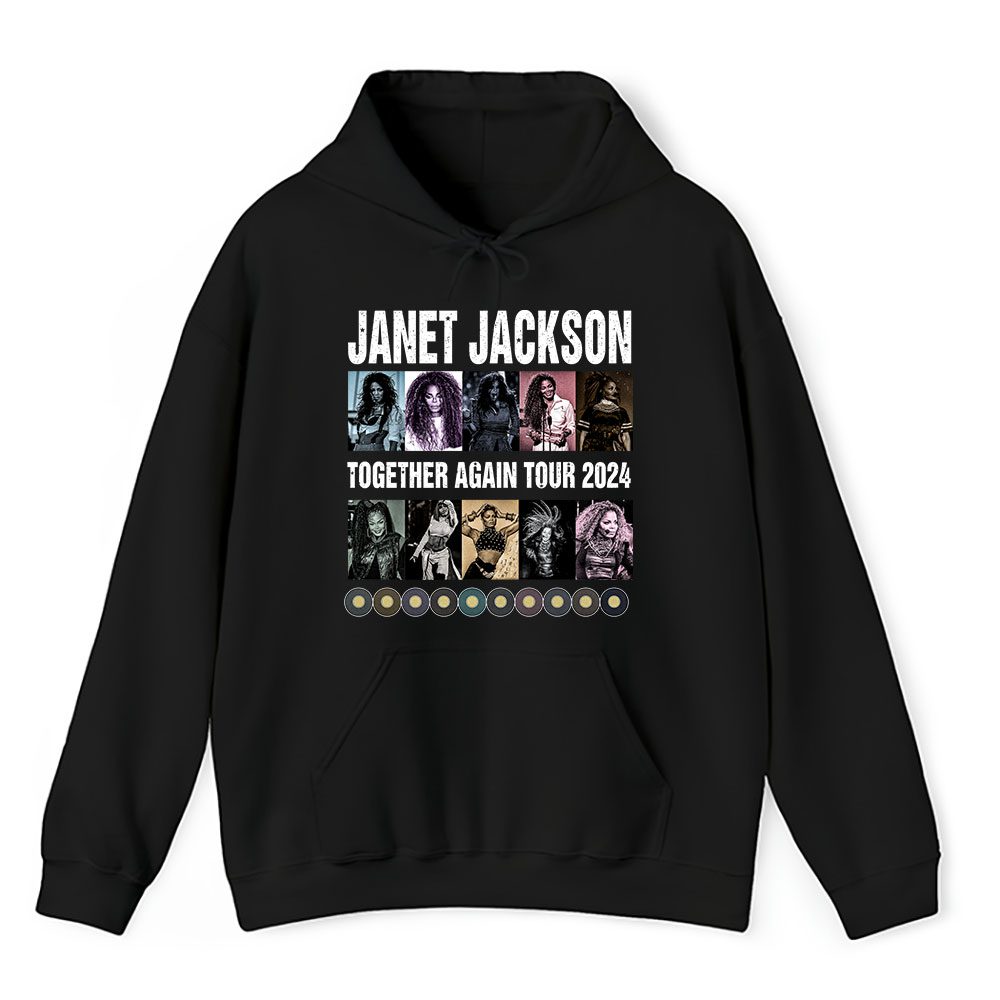 Vintage Janet Jackson Fan Hoodie, Janet Jackson Together Again Summer Tour 2024 Unisex Hoodie