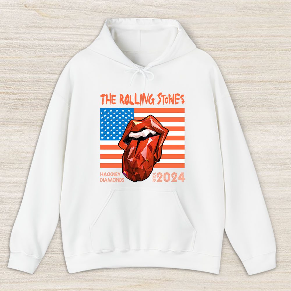 Vintage The Rolling Fan Hoodie, The Rolling Stones Hackney Diamonds Tour 2024 Unisex Hoodie