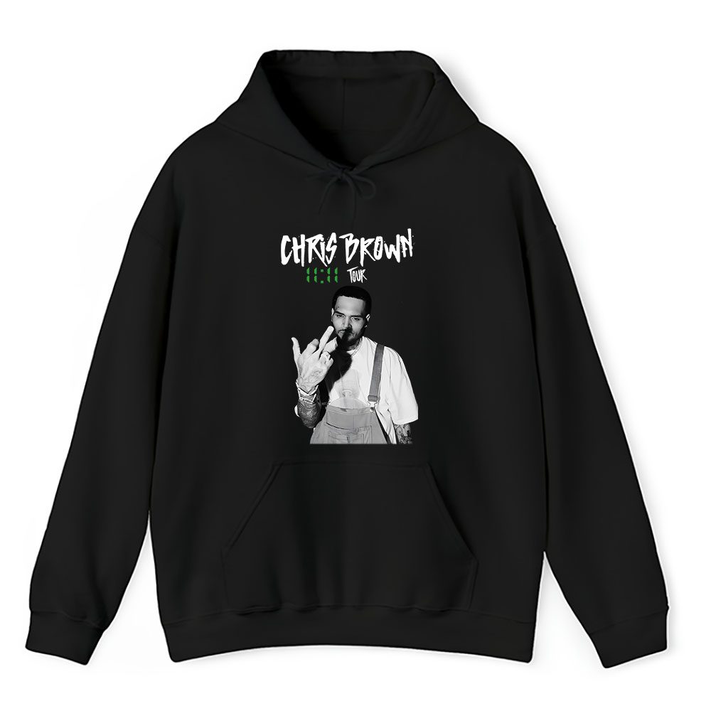 Vintage Chris Brown Fan Hoodie, Chris Brown 1111 Tour 2024 Breezy Unisex Hoodie