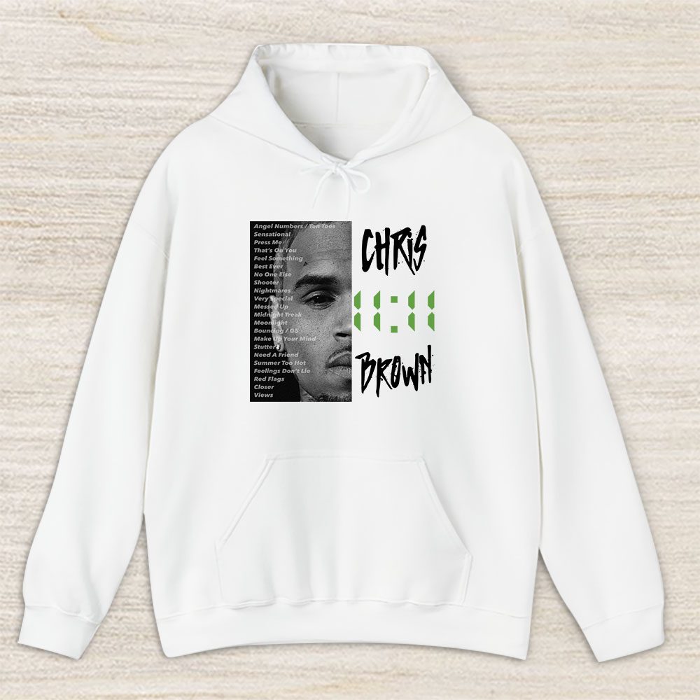 Vintage Chris Brown Fan Hoodie, Chris Brown 1111 Tour 2024 Breezy Unisex Hoodie